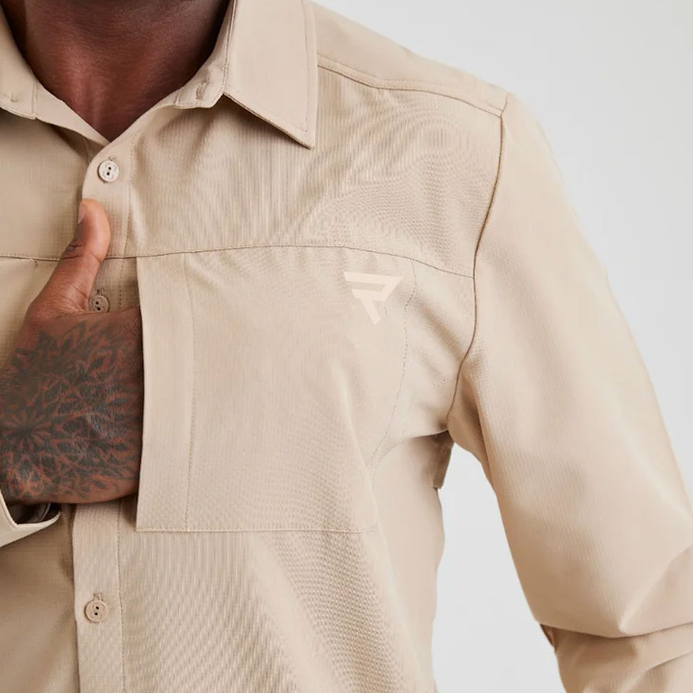 Military Style Shirt – Khaki Edition - Image 3